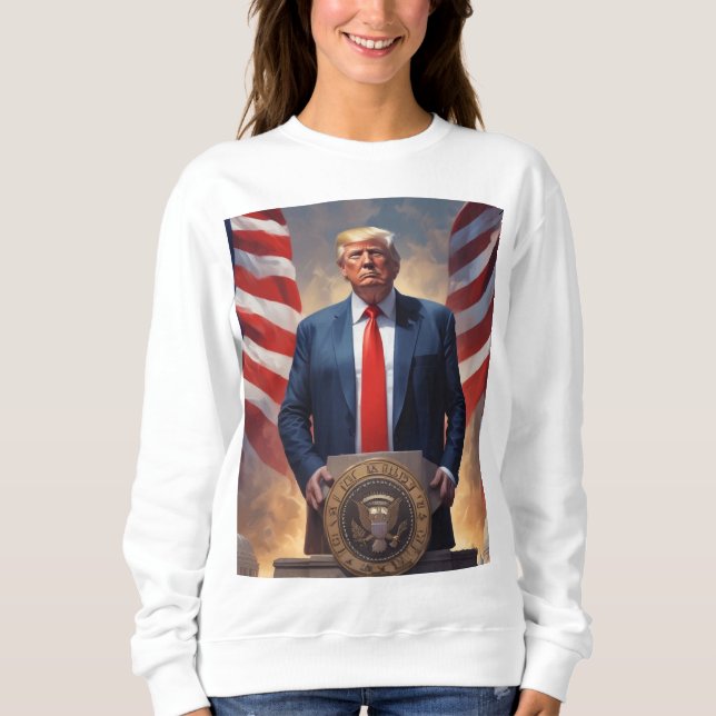 Funny random Donald Trump Sweatshirt (Front)