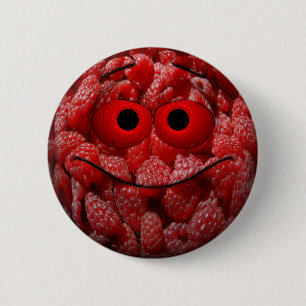 Funny Raspberry Emoticon 6 Cm Round Badge
