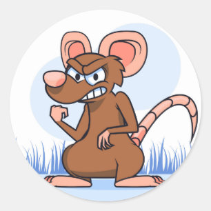 Funny Rat Classic Round Sticker