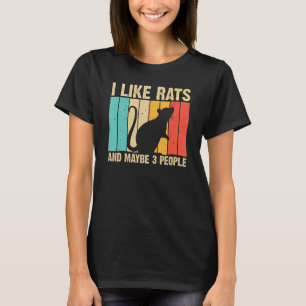 Funny Rat Design Rat Lover Men Women Mouse Rodent  T-Shirt