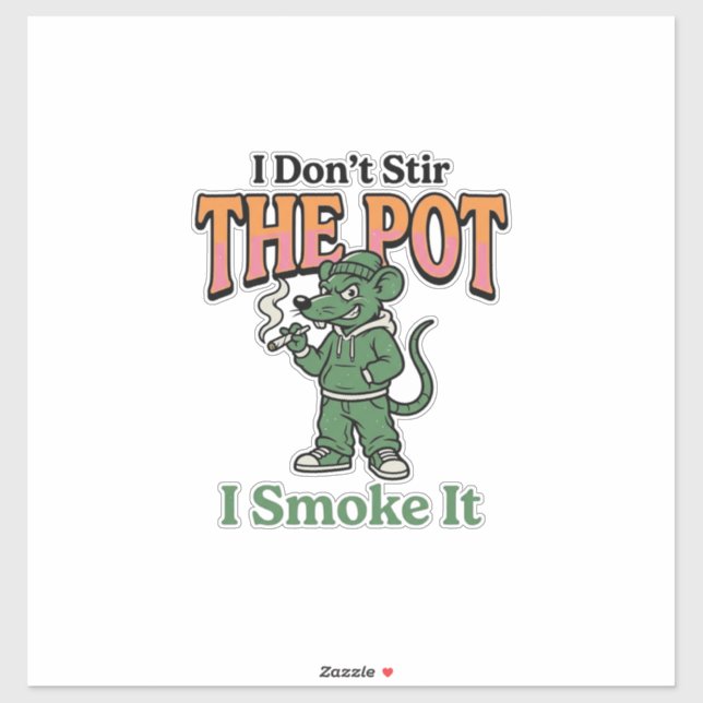Funny Rat Pot Quote Vintage Engraving Design_1 (Sheet)