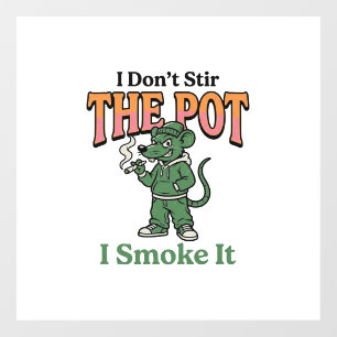 Funny Rat Pot Quote Vintage Engraving Design_1