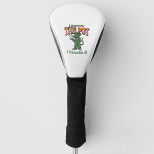 Funny Rat Pot Quote Vintage Engraving Design_1 Golf Head Cover