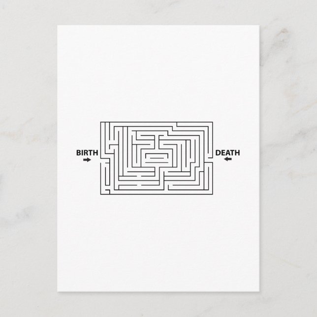 Funny Rat Race Maze Postcard (Front)