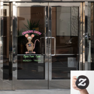 Funny rat with camera cartoon illustration