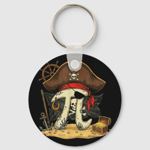 Funny rate pirate piday 314 math teacher science key ring