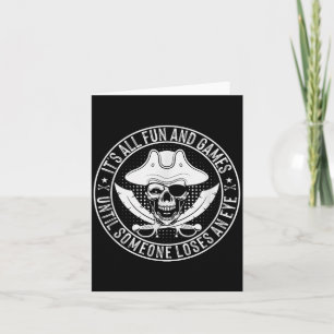Funny Rate Quote Skull Crossbones Halloween Rates  Card