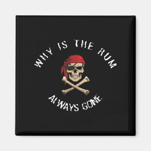 Funny Rate Quote - Why Is The Rum Always Gone_ , S Magnet