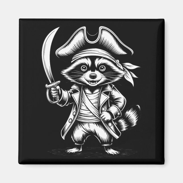 Funny Rate Raccoon  Magnet (Front)