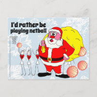 Funny Rather Be Playing Netball Christmas