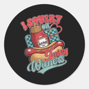 Funny Raunchy Adult Gross Humour Embarring Dirty G Classic Round Sticker