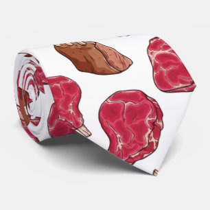 Funny Raw Meat- Steak and Ribs Tie