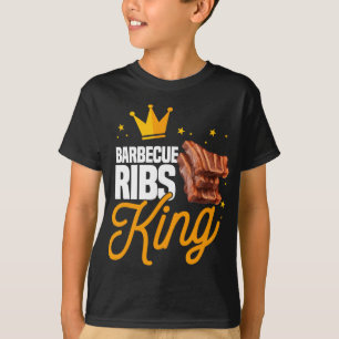 Funny Rbecue Ribs King Bbq Meat Season Matching Fo T-Shirt