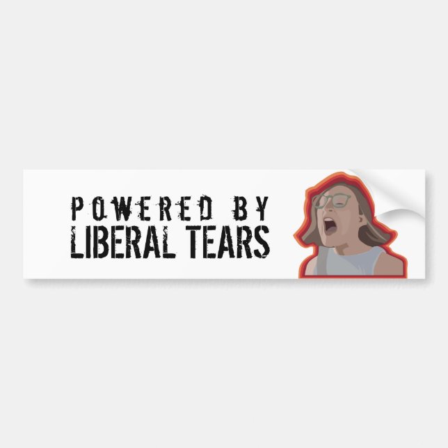 Funny RBG Meltdown meme powered by liberal tears Bumper Sticker (Front)