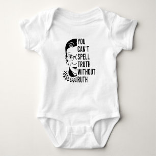 Funny rbg, You can't spell truth without ruth Baby Bodysuit