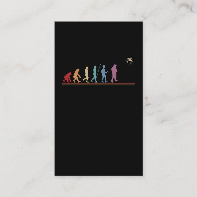 Funny RC Aircraft Evolution Pilot Business Card (Front)