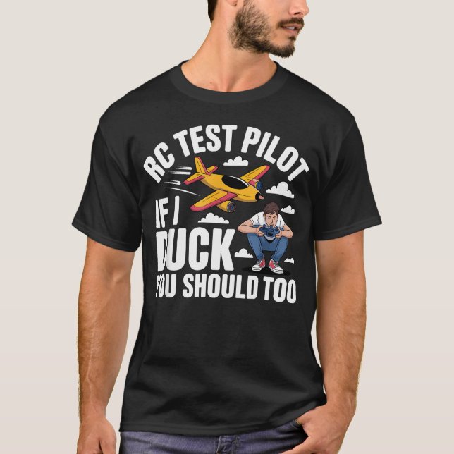 Funny Rc Plane Remote Control Rc T-Shirt (Front)