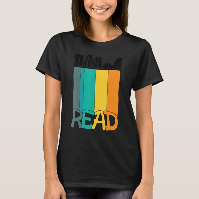 Funny Read Librarian Humour Sarcastic Teacher Read T-Shirt (Front)