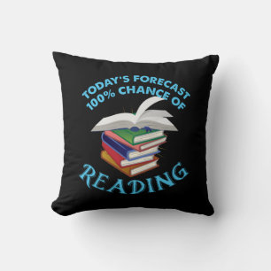 Funny Reading - 100% Chance of Reading Cushion