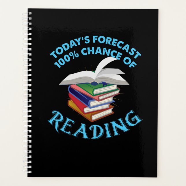Funny Reading - 100% Chance of Reading Planner (Front)