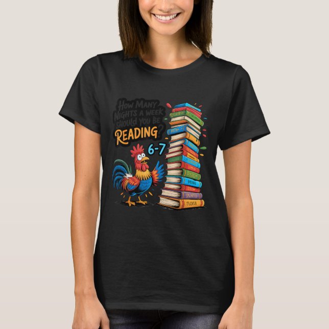 Funny Reading 67 Six Seven Meme Englieacher Book L T-Shirt (Front)
