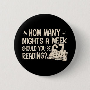 Funny Reading 67 Six Seven Meme English Teacher Bo 6 Cm Round Badge