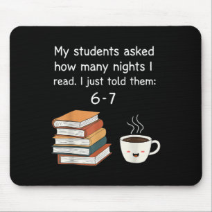 Funny Reading 67 Six Seven Meme English Teacher Bo Mouse Pad