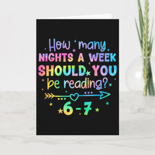 Funny Reading 67 Teacher Six Seven Reading 6 7 Boo Card