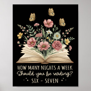 Funny Reading 67 Teacher Six Seven Reading 6 7 Boo Poster