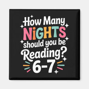 Funny Reading 6 7 Six Seven Meme Englieacher Book  Magnet