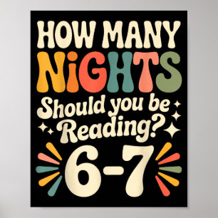 Funny Reading 6 7 Six Seven Meme Englieacher Book  Poster