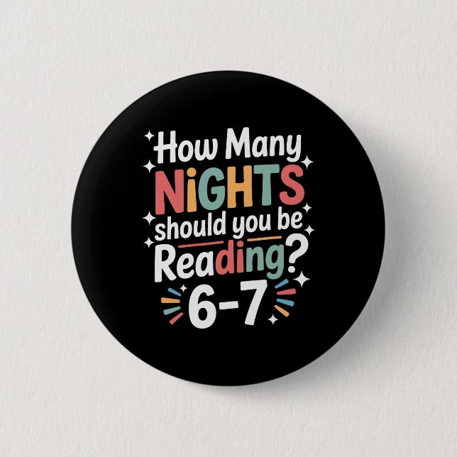 Funny Reading 6 7 Six Seven Meme English Teacher B Cm Round Badge (Front)