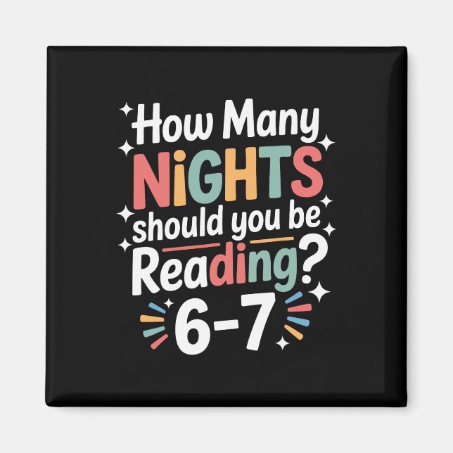 Funny Reading 6 7 Six Seven Meme English Teacher B Magnet (Front)