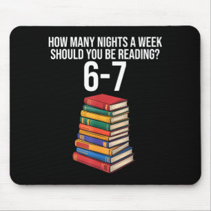 Funny Reading Book Teacher 67 Six Seven Meme Mouse Pad