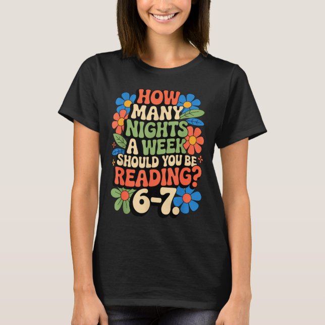 Funny Reading Book Teacher 67 Six Seven Meme  T-Shirt (Front)