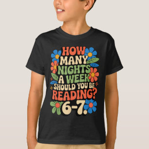 Funny Reading Book Teacher 67 Six Seven Meme  T-Shirt