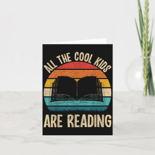 Funny Reading Books Nerd Bookish Library Bookshelf Card