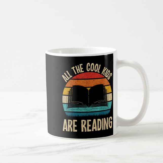 Funny Reading Books Nerd Bookish Library Bookshelf Coffee Mug (Right)