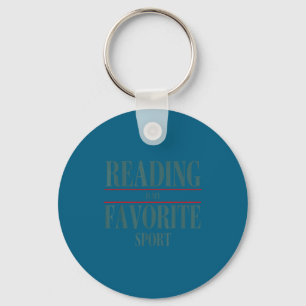 Funny Reading Is My Favorite Srt Book Lover Quote  Key Ring