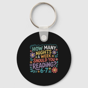 Funny Reading Six Seven Meme Book Lover 67 Teacher Key Ring