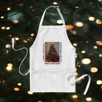 Funny Real Christmas Tree Quote Standard Apron