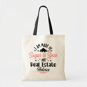 Funny Real Estate Agent Gift House Broker Realtor Tote Bag