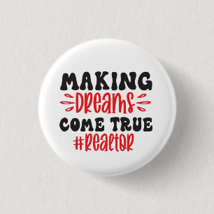 Funny Real Estate Agent Home Broker Realtor   3 Cm Round Badge