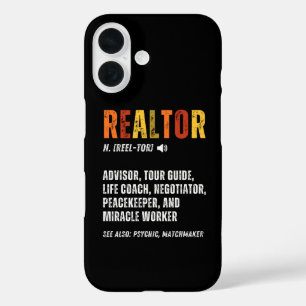 Funny Real Estate Broker Realtor  iPhone 16 Case