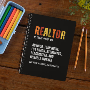 Funny Real Estate Broker Realtor  Notebook