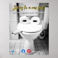 funny real estate postcard cramped toilet