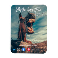 funny real estate postcard long face horse
