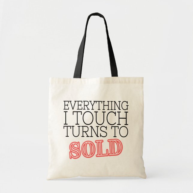 Funny Realtor Gift Real Estate Agent Broker Home Tote Bag (Front)