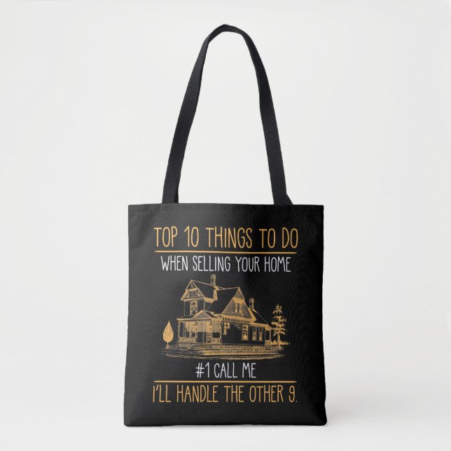 Funny Realtors House Seller Real Estate Agent Tote Bag (Front)