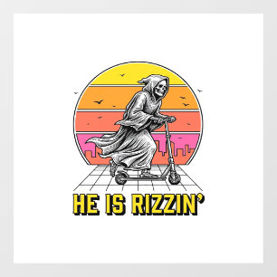 Funny Reaper Scooter Vintage Sunset Shirt Design_1